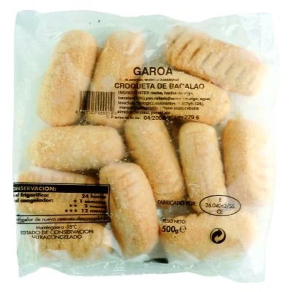 Croquetas de bacalao 500 g - 0.25 kg - Imagen del producto en Findit