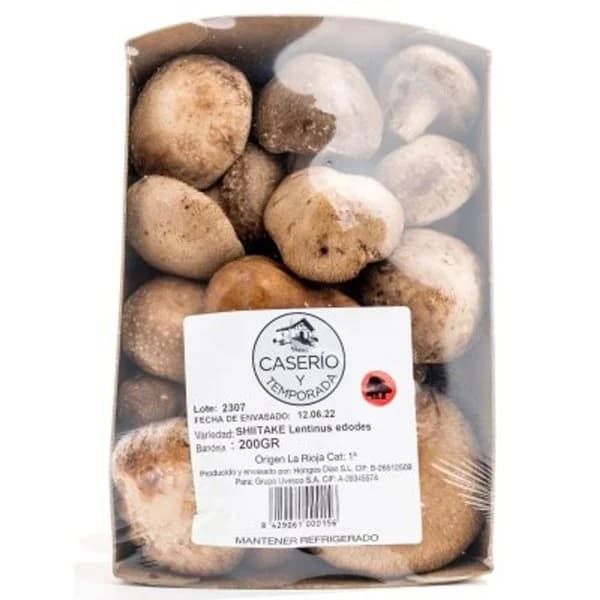 Shitake caserio y temporada bandeja (200 g aprox) - 0.17 kg - Imagen del producto en Findit