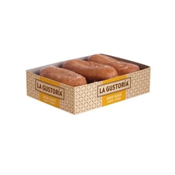 Xuxo glasé sabor crema 3 unidades - 0.23 kg - Imagen del producto en Findit