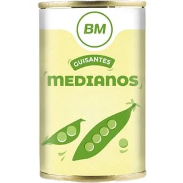 Guisante mediano lata 150 g - 0.1 kg - Imagen del producto en Findit