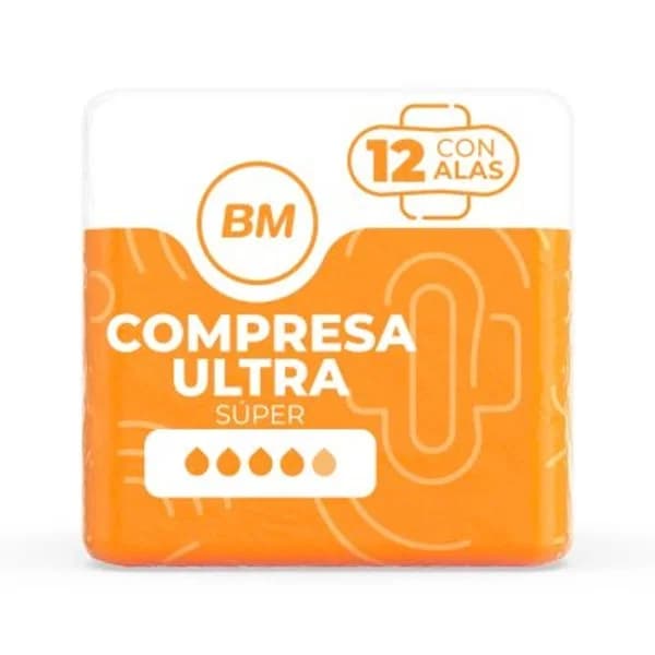 Compresas super con alas 12 unidades - 12.22 ud - Imagen del producto en Findit