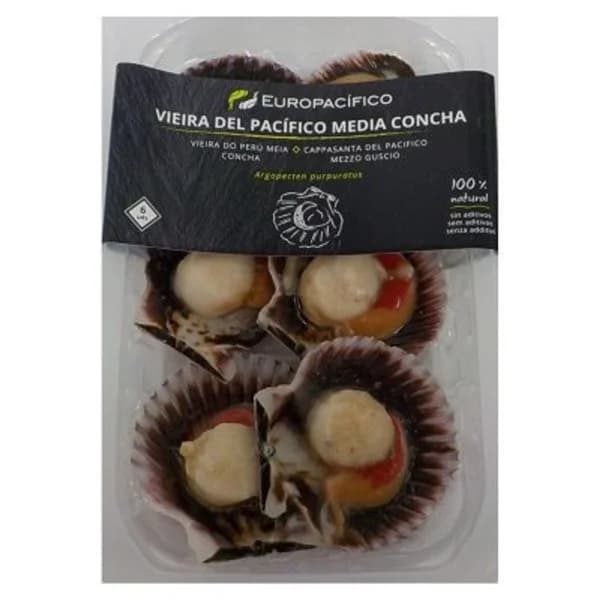 Vieira media concha 6 unidades - 1 ud - Imagen del producto en Findit