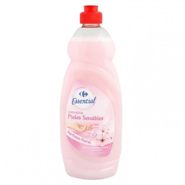 Lavavajillas a mano para pieles sensibles perfume floral Carrefour Essential 750 ml. - 1 l - Imagen del producto en Findit