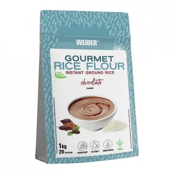 Harina de arroz con chocolate sin azúcar Weider 1 kg. - 1 ud - Imagen del producto en Findit