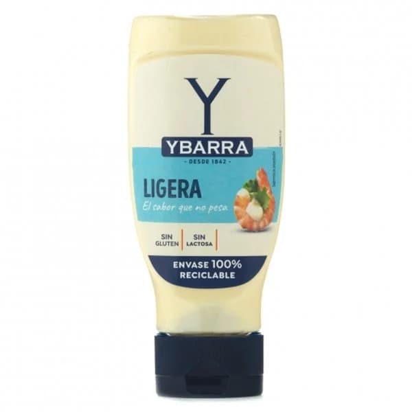 Mayonesa ligera Ybarra sin gluten y sin lactosa envase 400 g. - 0.4 l - Imagen del producto en Findit