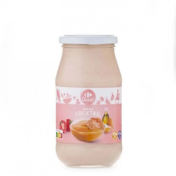 Salsa cocktail Classic Carrefour sin gluten y sin lactosa 450 g. - 0.45 kg - Imagen del producto en Findit