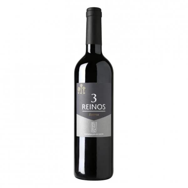 Vino D.O. Ribera del Duero tinto reserva Tres Reinos 75 cl. - 1 ud - Imagen del producto en Findit