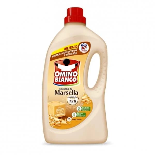 Detergente líquido jabón de Marsella Omino Bianco 67 lavados - 66.04 ud - Imagen del producto en Findit