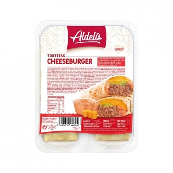 Tortita cheeseburger Aldelís 270 g. - 0.27 kg - Imagen del producto en Findit