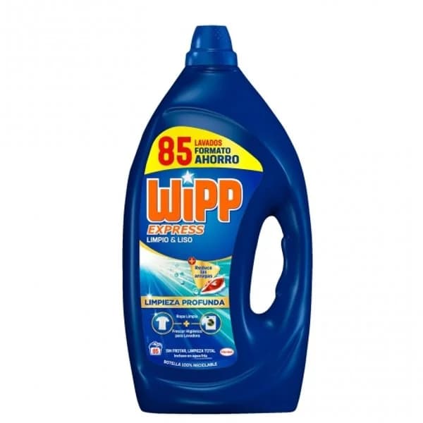 Detergente líquido limpieza profunda limpio y liso Wipp Express 85 lavados. - 83.89 ud - Imagen del producto en Findit