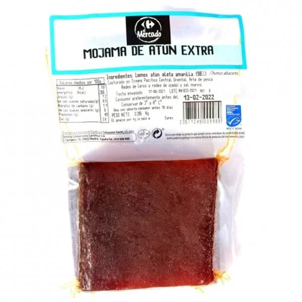 Mojama de Atún Extra Carrefour El Mercado 250 g - 0.25 kg - Imagen del producto en Findit
