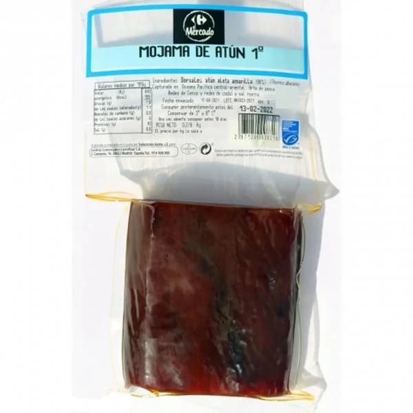Mojama de Atún Carrefour El Mercado taco de 200 g - 0.2 kg - Imagen del producto en Findit