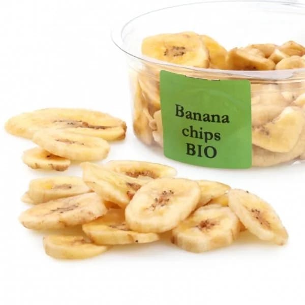 Banana chip ecológica Carrefour granel tarrina 90 g - 0.1 kg - Imagen del producto en Findit