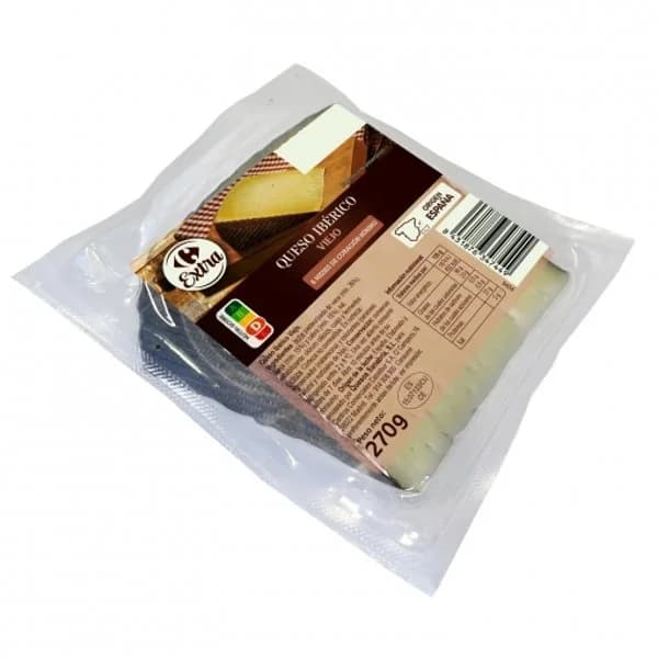 Queso ibérico viejo Extra Carrefour cuña 270 g. - 0.27 kg - Imagen del producto en Findit
