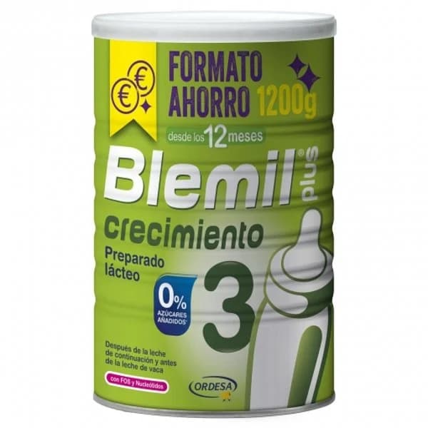 Preparado lácteo de crecimiento desde 12 meses Blemil Plus 3 lata 1200 g. - 1.2 kg - Imagen del producto en Findit