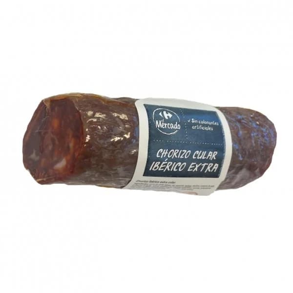 Chorizo ibérico extra cular Carrefour el Mercado sin gluten 260 g - 0.26 kg - Imagen del producto en Findit