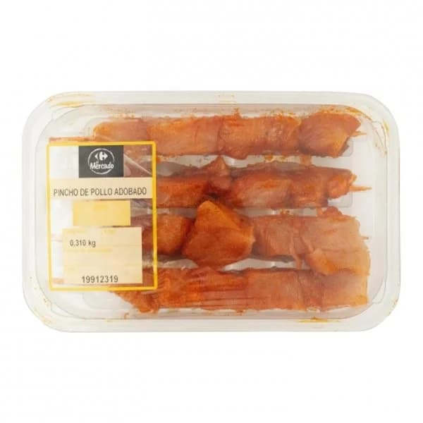 Pincho Moruno de Pollo Marinado Adobado Carrefour 310 g - 0.31 kg - Imagen del producto en Findit