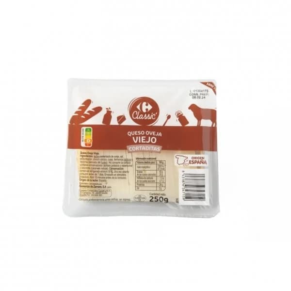 Queso de oveja viejo Carrefour Classic 250 g - 0.25 kg - Imagen del producto en Findit