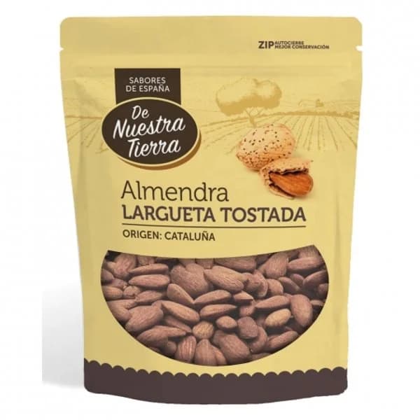Almendra largeta tostada De Nuestra Tierra doy pack 120 g. - 0.12 kg - Imagen del producto en Findit