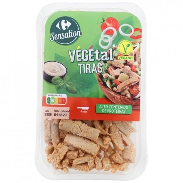 Tiras vegetal Carrefour Sensation 170 g. - 0.17 kg - Imagen del producto en Findit