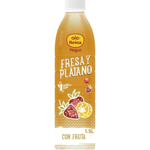 Yogur Liquido Fresa Platano - 1.5 l - Imagen del producto en Findit