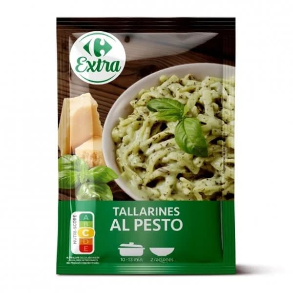 Tallarines al pesto Extra Carrefour 190 g. - 0.19 kg - Imagen del producto en Findit