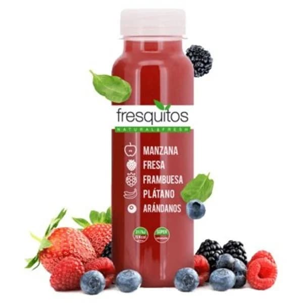 Zumo de manzana, frutos rojos y plátano 25 cl - 0.25 l - Imagen del producto en Findit