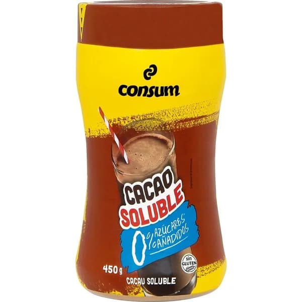 Cacao Soluble 0% Azúcares Añadidos - 0.45 kg - Imagen del producto en Findit