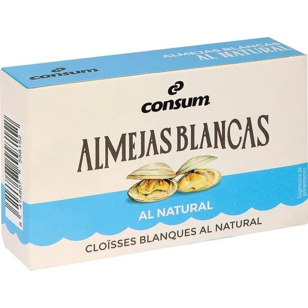 Almejas Blancas al Natural - 0.06 kg - Imagen del producto en Findit