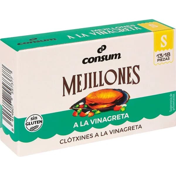 Mejillones a la Vinagreta 13/18 Piezas - 0.06 kg - Imagen del producto en Findit