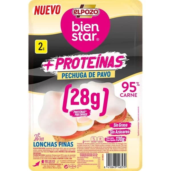 Pechuga de Pavo +Proteínas 130G - 0.12 kg - Imagen del producto en Findit