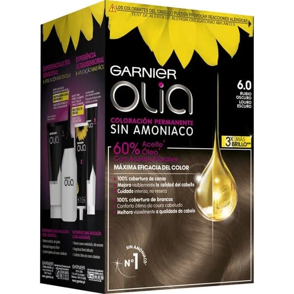 Tinte Capilar sin Amoníaco 6,0 Rubio - 1 ud - Imagen del producto en Findit