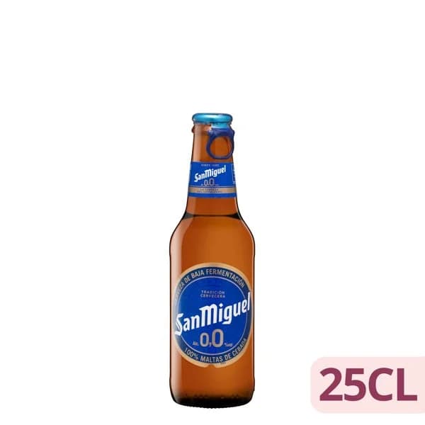 Cerveza 0 0% sin alcohol San Miguel - 1 ud - Imagen del producto en Findit
