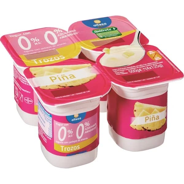 Yogur Con Piña 0% 0% - 0.5 kg - Imagen del producto en Findit