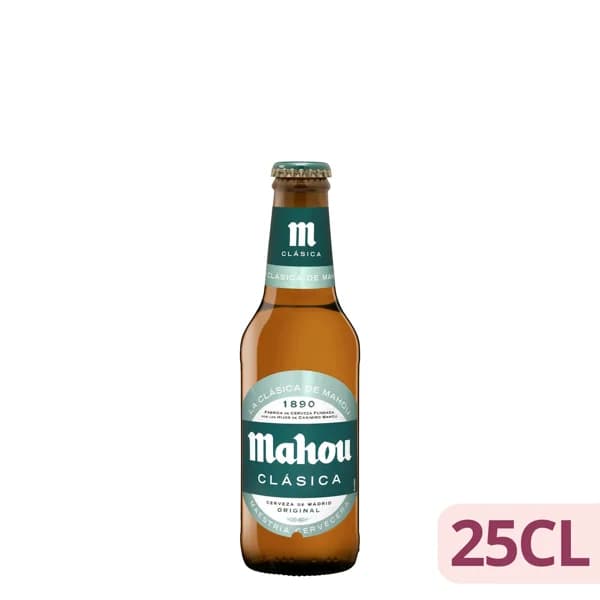 Cerveza clásica Mahou - 0.25 l - Imagen del producto en Findit