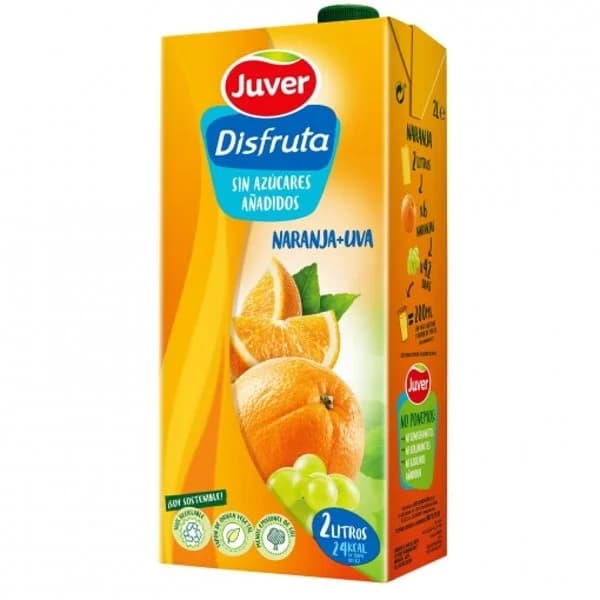 Néctar de naranja y uva sin azúcar 2 l - 1 ud - Imagen del producto en Findit