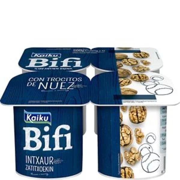 Yogur bífidus con nueces 4x125 g - 0.5 kg - Imagen del producto en Findit