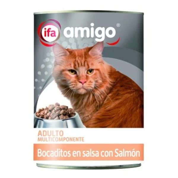 Comida para gatos bocaditos con salmón 415 g - 0.41 kg - Imagen del producto en Findit