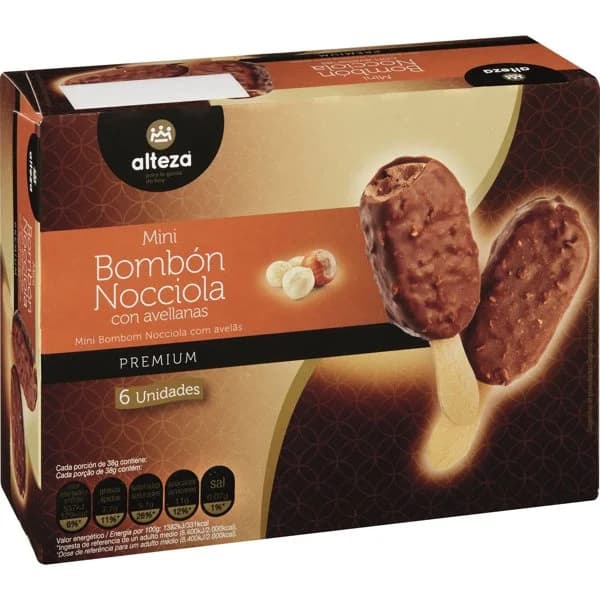 Helado Bombon Mini Nocciola Con Avellanas - 1 ud - Imagen del producto en Findit