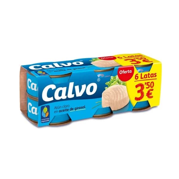 Atún Claro en Aceite Vegetal 6 x 80G - 0.31 kg - Imagen del producto en Findit