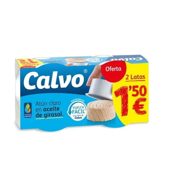 Atún Claro en Aceite Vegetal 2 x 65G - 0.13 kg - Imagen del producto en Findit