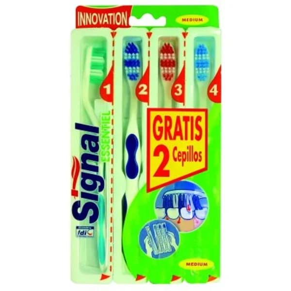 Cepillo dental medio 4x2 - 1 ud - Imagen del producto en Findit