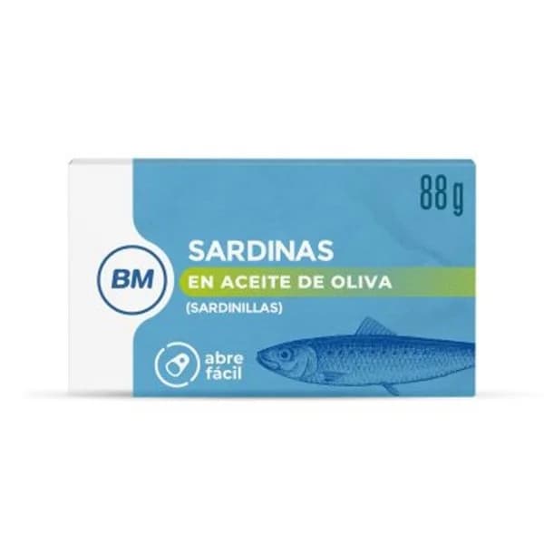 Sardinilla en aceite de oliva 88 g - 0.62 kg - Imagen del producto en Findit