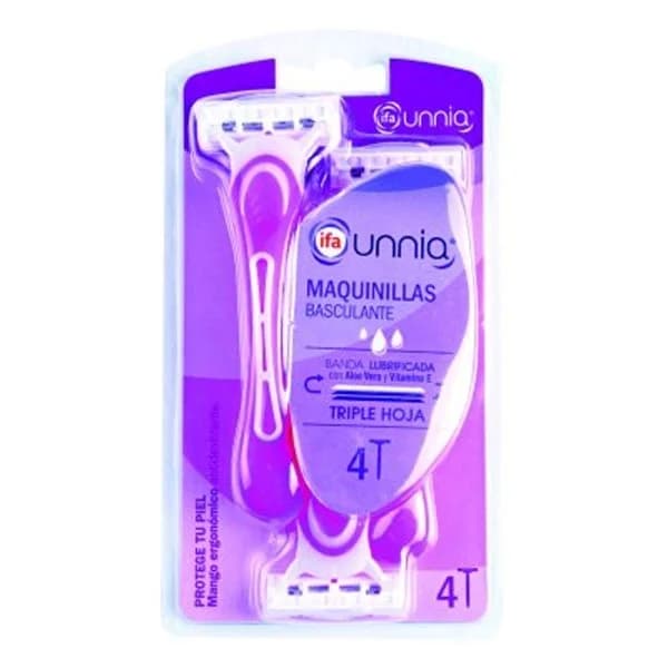 Maquinilla básica 3 hojas 4 unidades - 3.98 ud - Imagen del producto en Findit