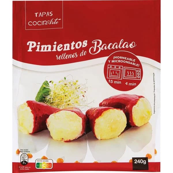 Pimientos Rellenos de Bacalao - 0.24 kg - Imagen del producto en Findit