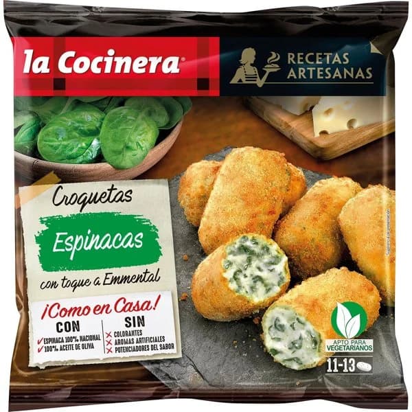 Croquetas Espinacas - 0.4 kg - Imagen del producto en Findit