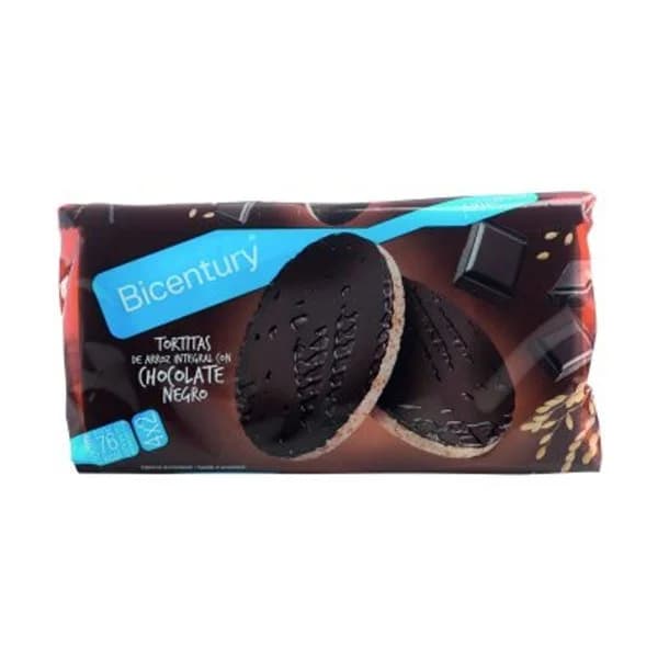 Tortita de arroz con chocolate negro 140 g - 0.14 kg - Imagen del producto en Findit
