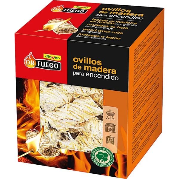 Ovillos de Madera Eco para Encendido - 24.6 ud - Imagen del producto en Findit