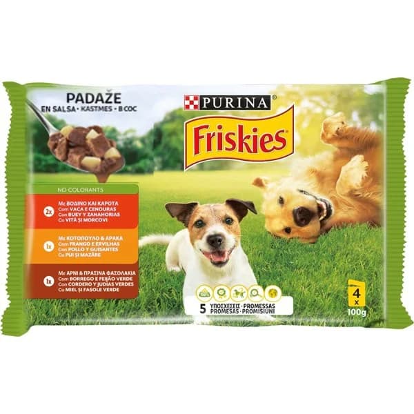 Comida Húmeda Perro con Salsa 4 x 100G - 0.4 kg - Imagen del producto en Findit