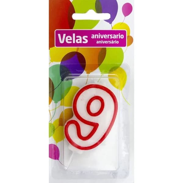 Vela Aniversario Nº 9 - 0.06 kg - Imagen del producto en Findit